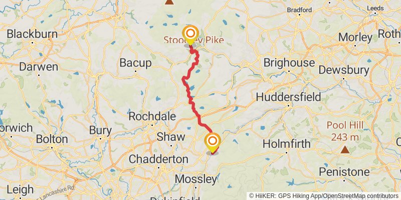 Middleton in Teesdale to Dover Walk stage 10 Map