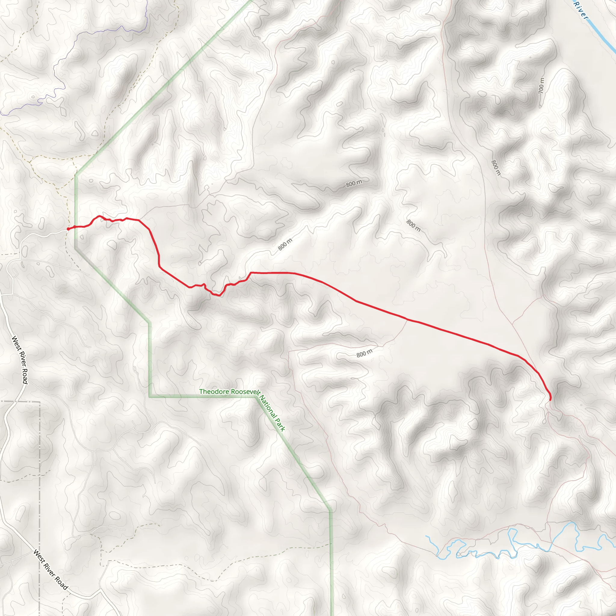 South Petrified Forest Trail mobile static map
