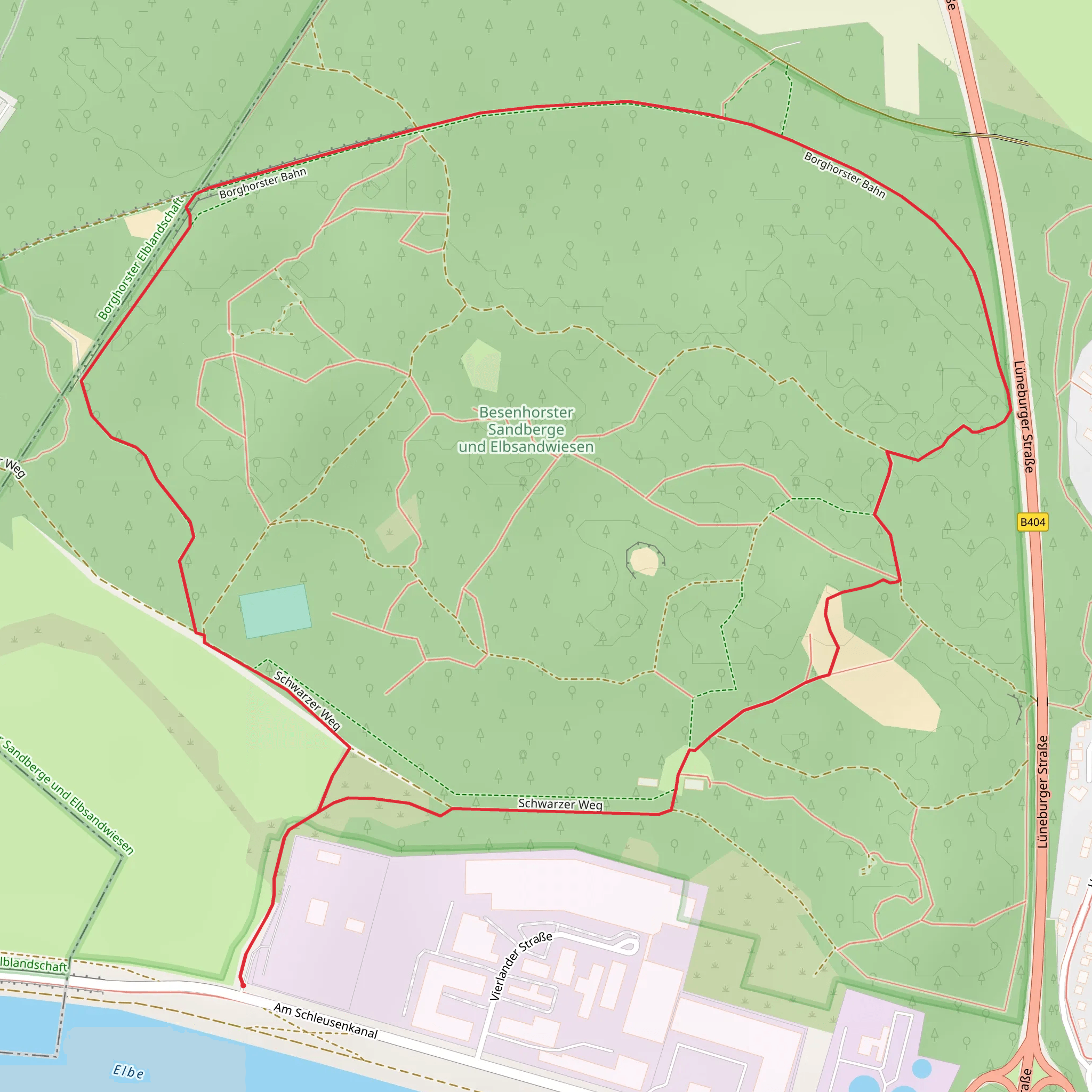 Borghorster Bahn via Rundweg mobile static map
