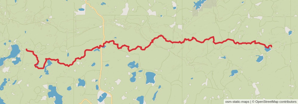 American Perimeter Trail - North Country Primary stage 128 Map