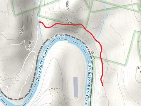 Walk along Delaware River from Bouchouxville Creek Road