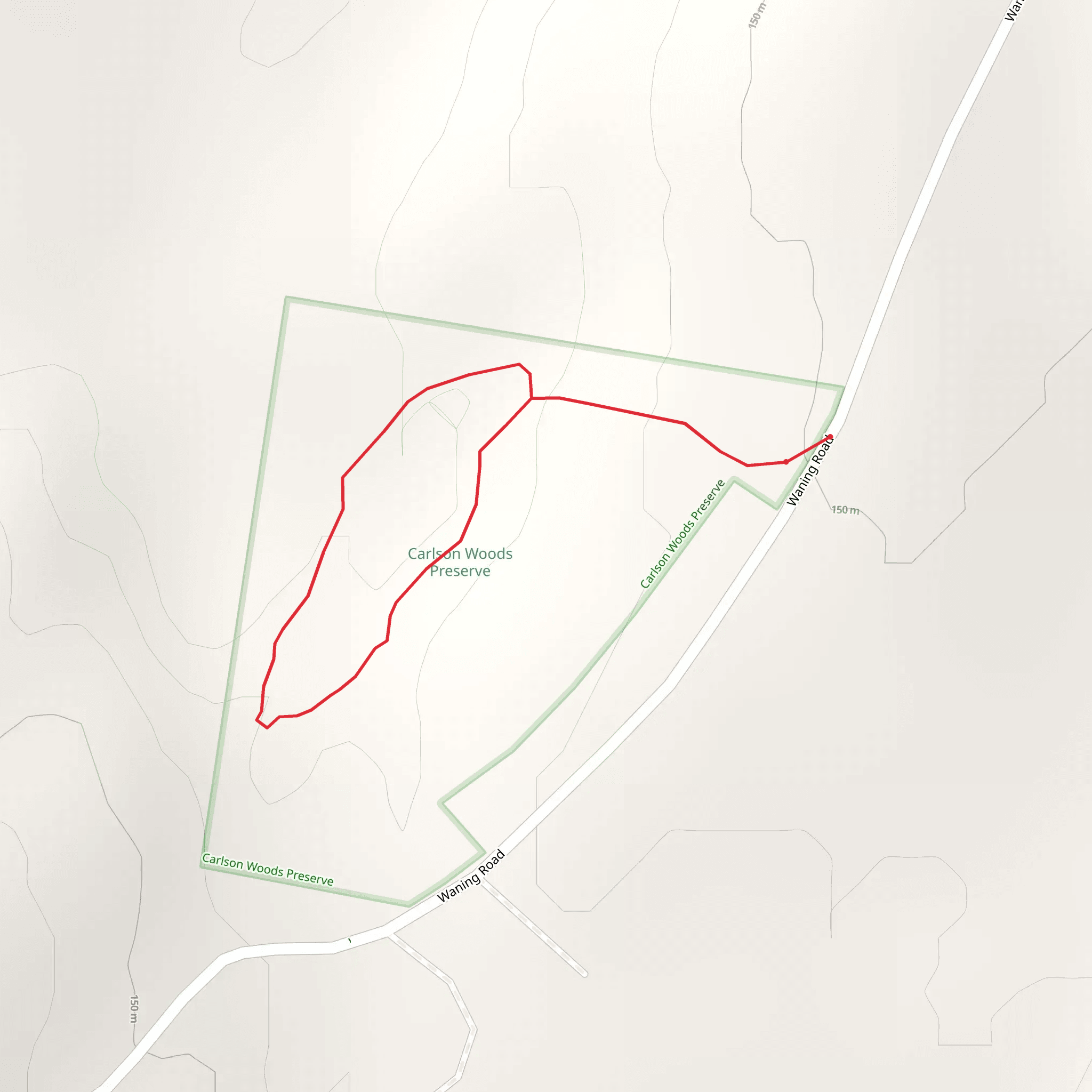 Waning Road Loop mobile static map