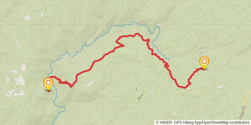 American Discovery Trail - California stage 8 Map