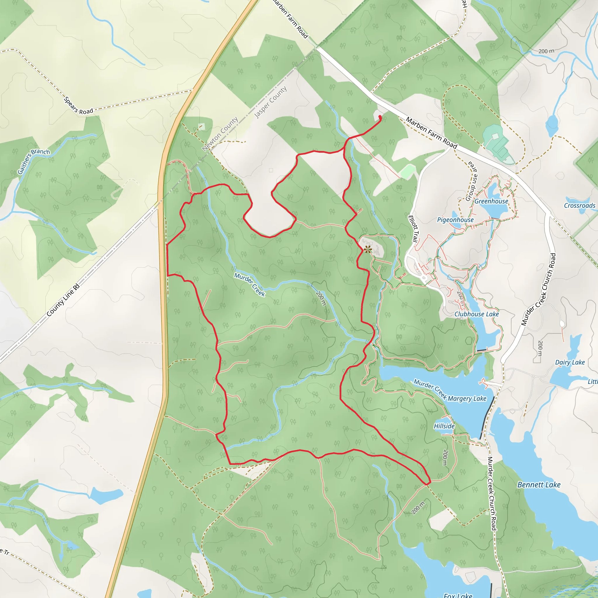 Multiuse Loop Trail mobile static map