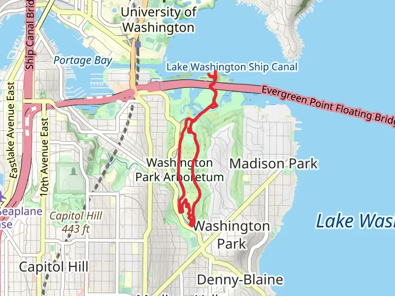Foster Point Trail, Arboretum Loop Trail and Azalea Way