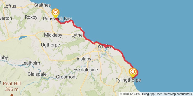 Cleveland Way stage 6 Map