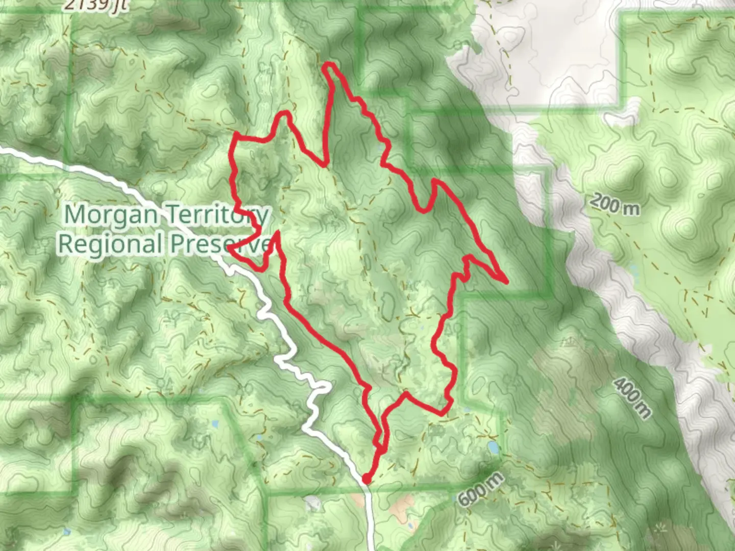 An image depicting the trail Coyote, Eagle and Condor Loop Trail and its surrounding area.