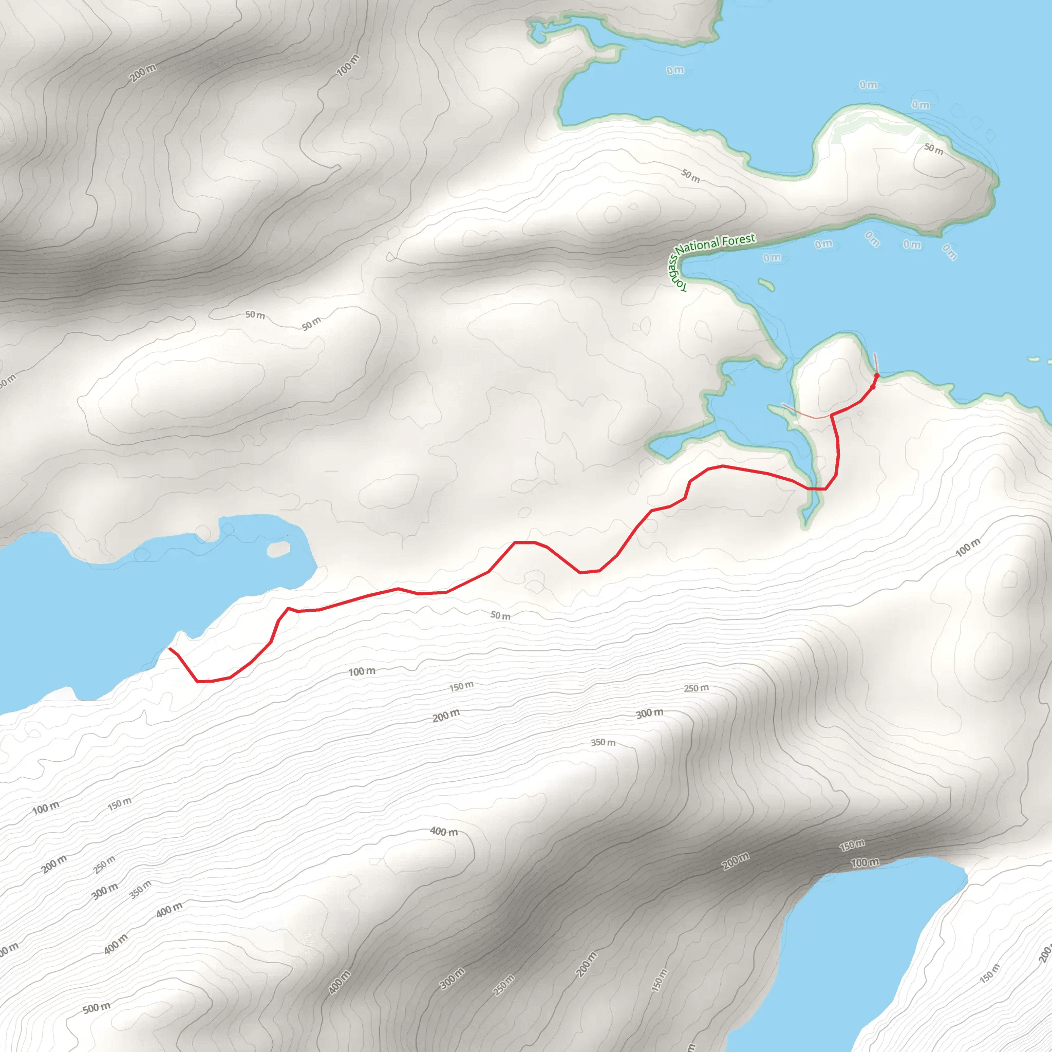 Lake Eva Trail mobile static map