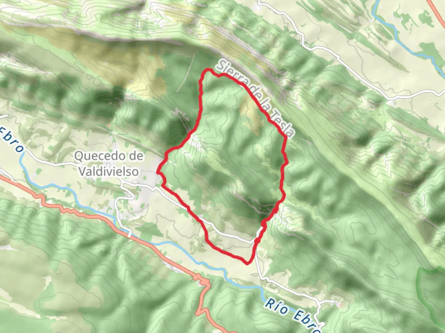An image depicting the trail Tesla Trail, Arroyo Tartalés PR BU 180 and its surrounding area.