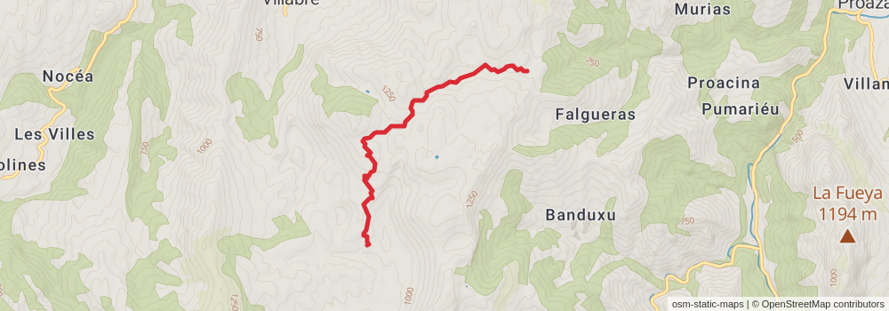 GR 109 Interior Asturias stage 19 Map