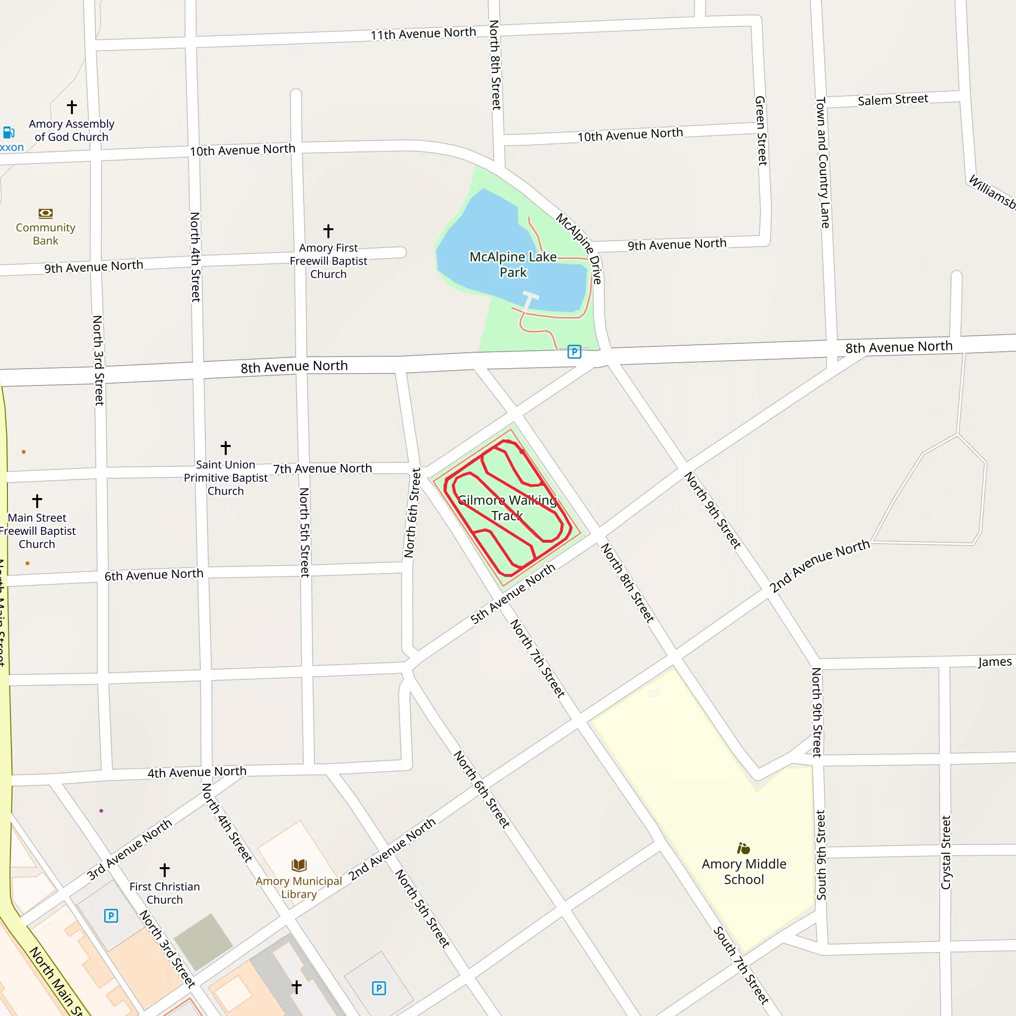 Gilmore Walking Track Loop mobile static map