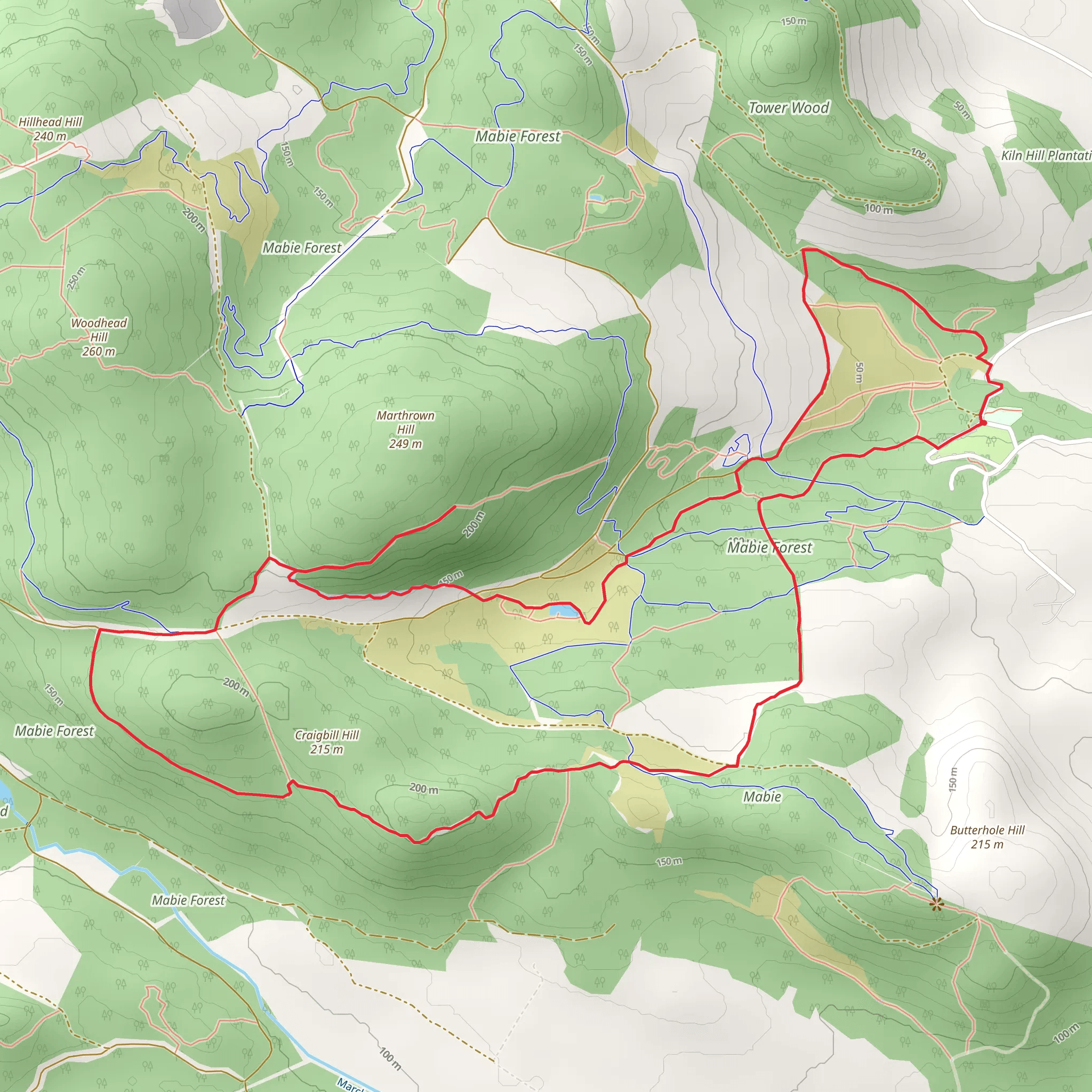 Lochaber Loop from Mabie mobile static map