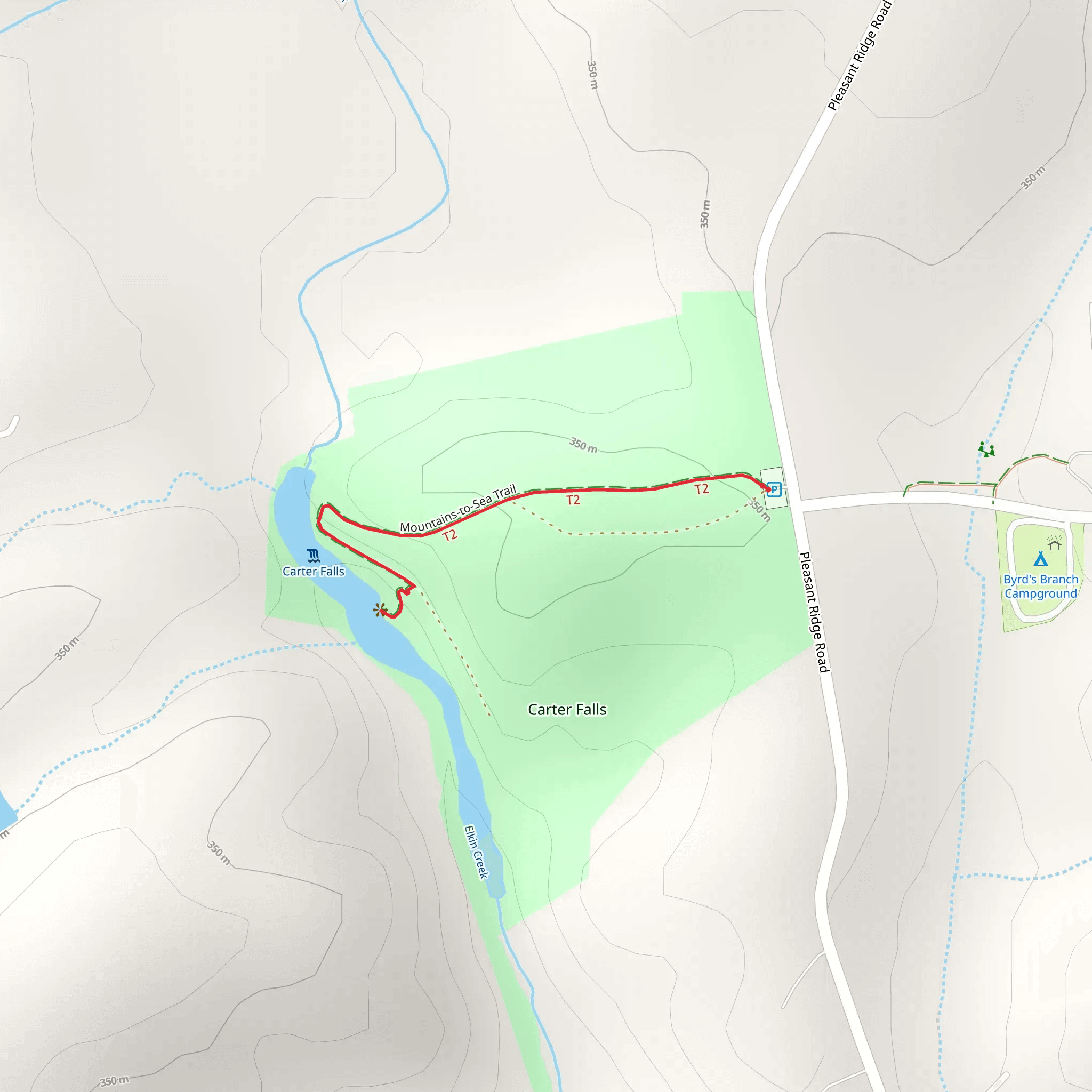 Carter Falls mobile static map