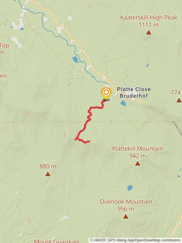 Indian Head Mountain via Devil's Path mobile static map