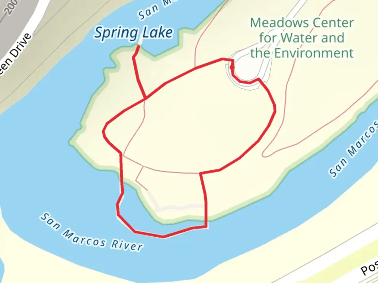 An image depicting the trail Sink Creek Loop and its surrounding area.