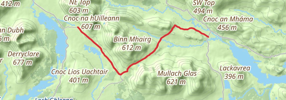 Connemara and the West of Ireland 9-Day Gentle Tour (Hillwalk Tours) stage 4 Map