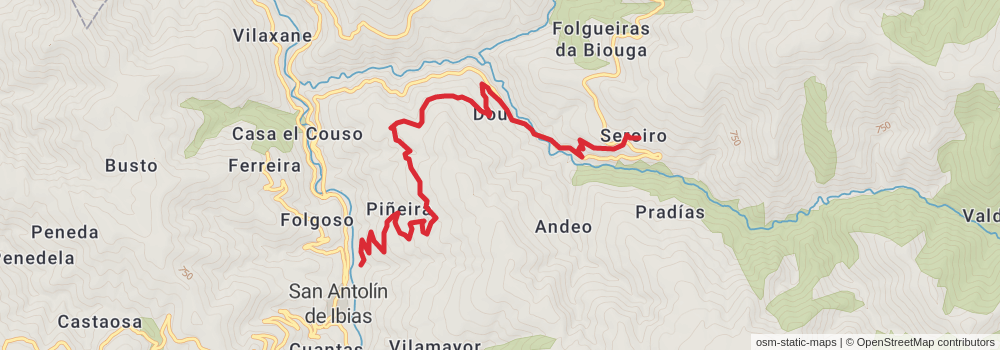 GR 203 Por donde Camina el Oso - Asturias stage 4 Map