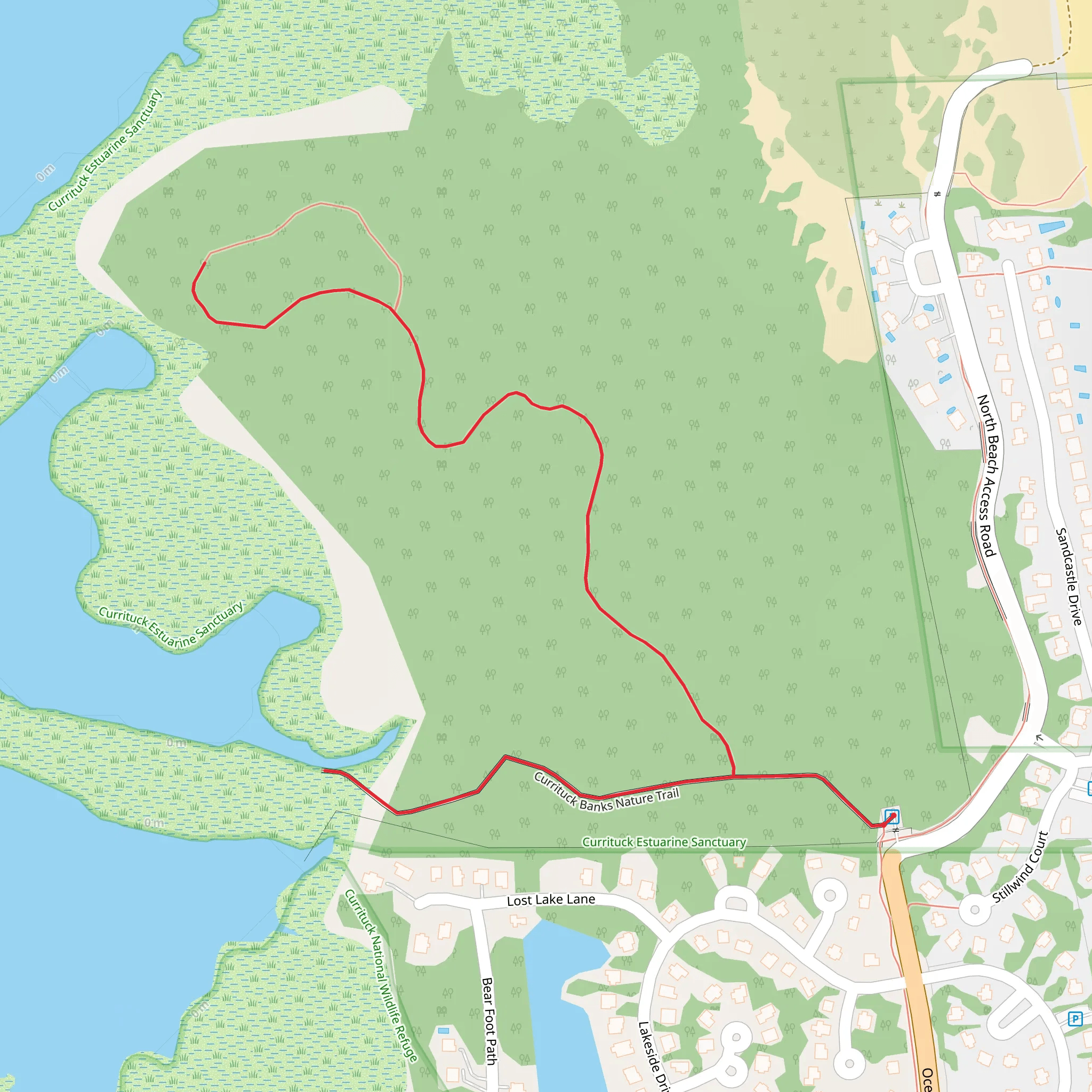 Currituck Banks Nature Trail mobile static map