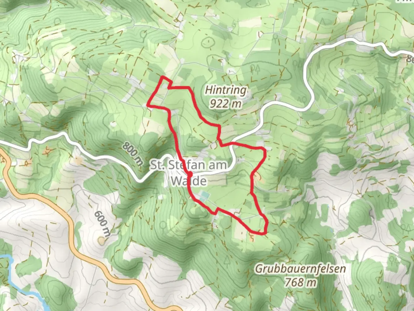 An image depicting the trail S4 Bankerlsteig and its surrounding area.