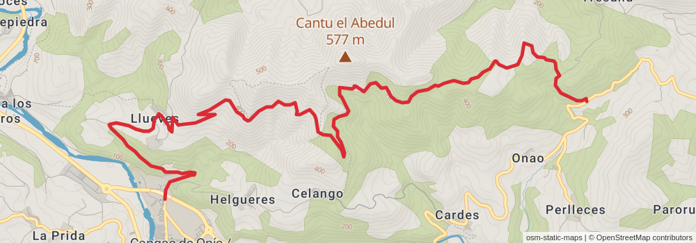 GR 109 Interior Asturias stage 5 Map
