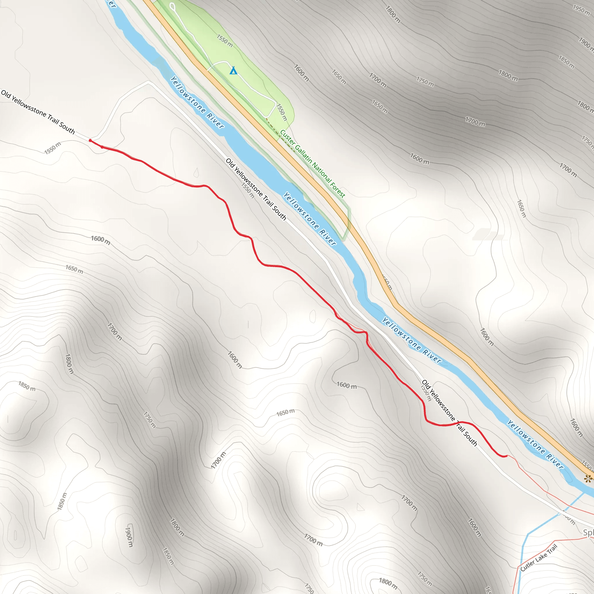 Yankee Jim Toll North Trail mobile static map
