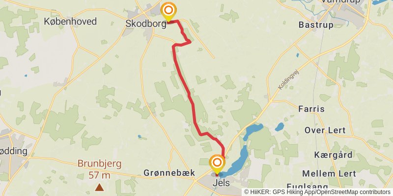 Hærvejen stage 20 Map