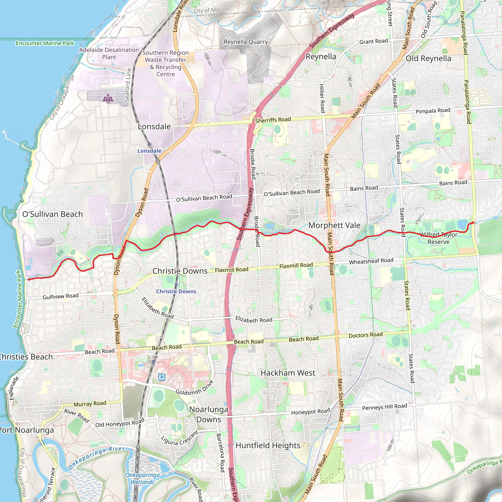 Christie Creek Linear Trail mobile static map