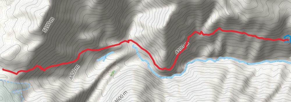 Tilicho Trek stage 4 Map