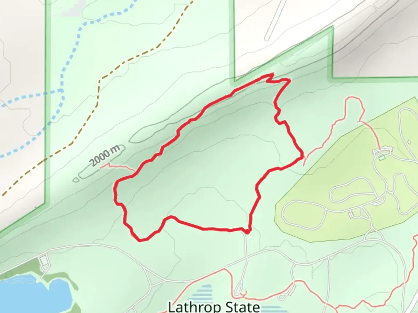 An image depicting the trail Hogback Nature Loop Trail and its surrounding area.