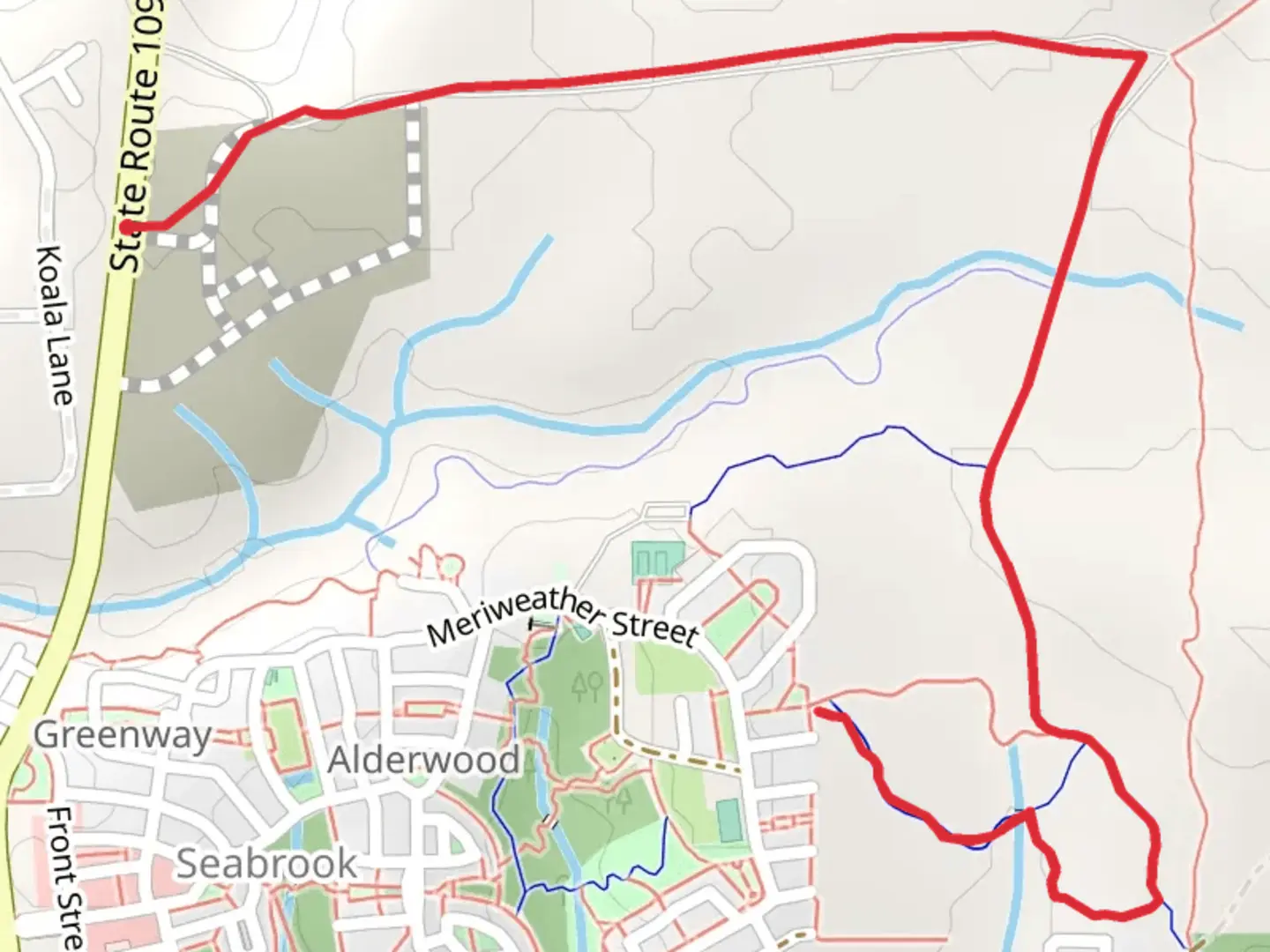 An image depicting the trail Narnia Trail and its surrounding area.