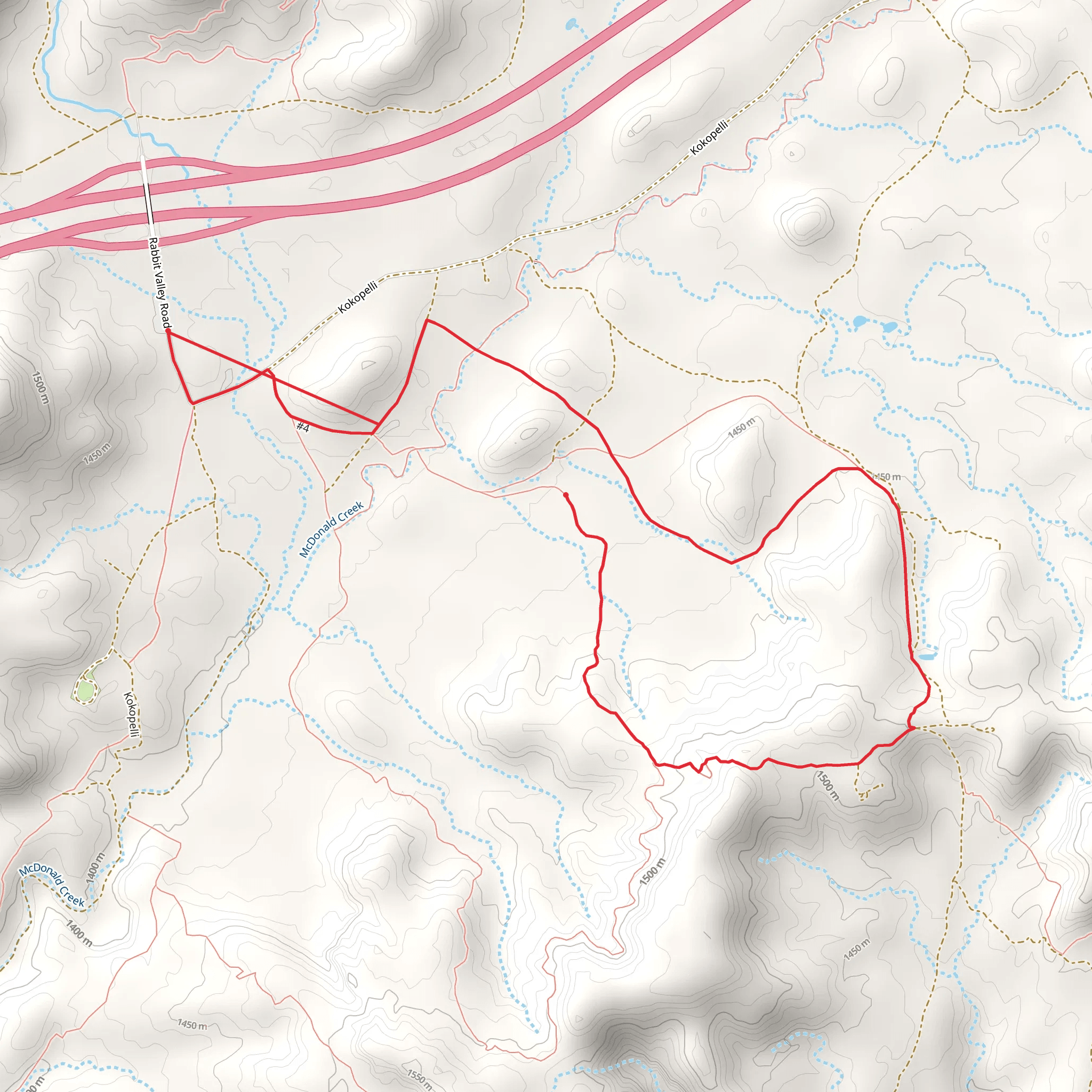 Rabbit Valley Trail Loop - 4 and 5 mobile static map