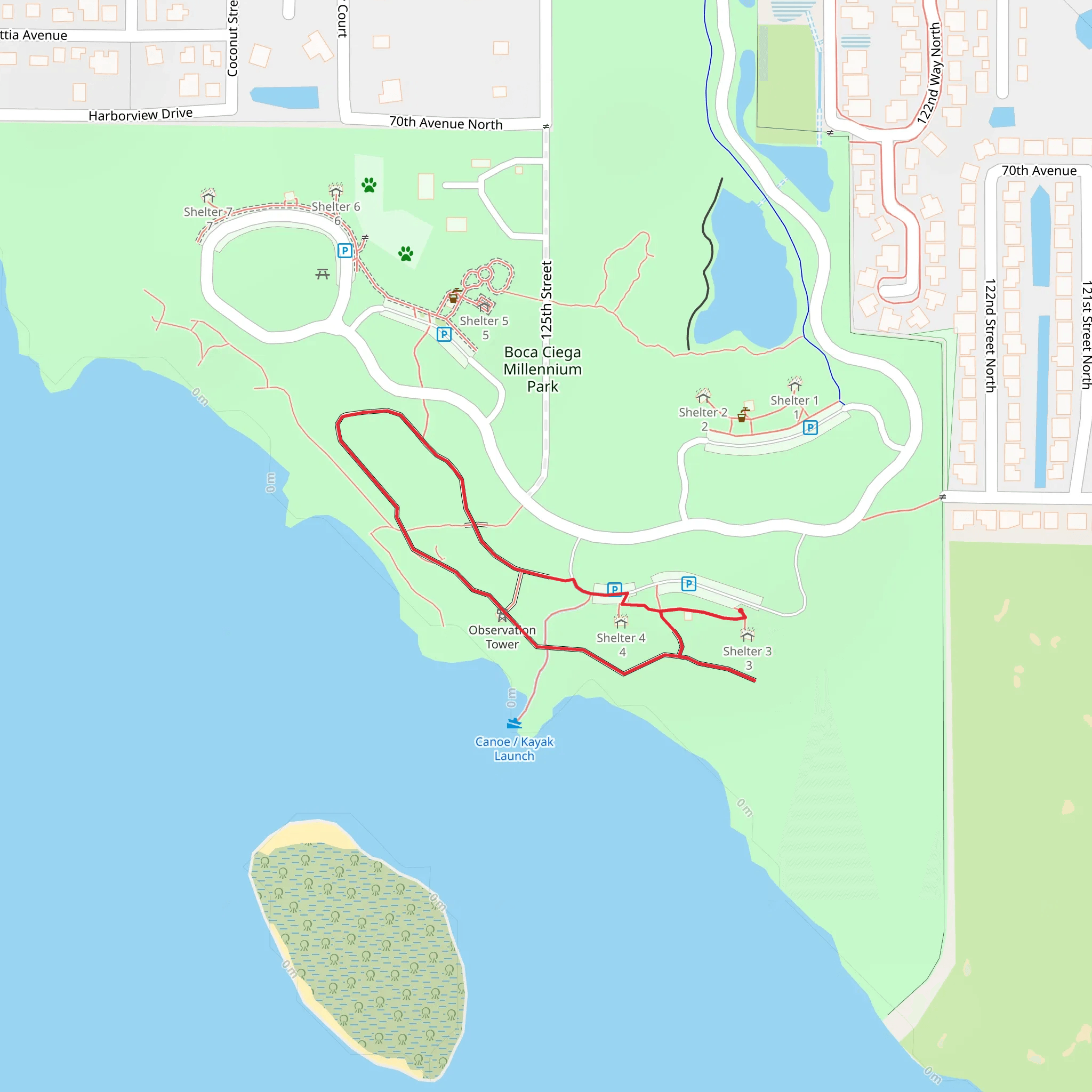 Observation Tower Loop mobile static map