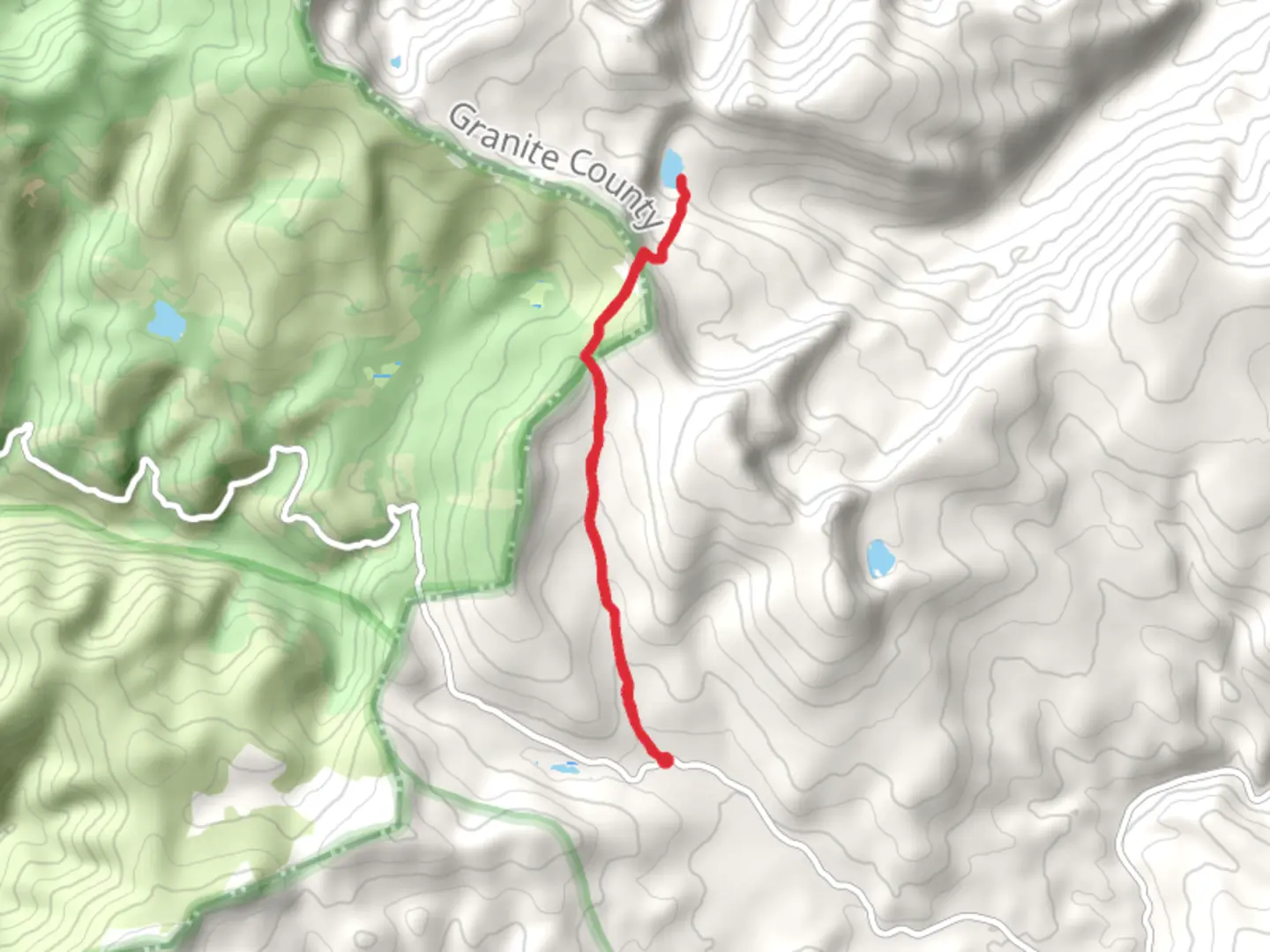 An image depicting the trail Stony Lake via Crystal Creek Trail and its surrounding area.