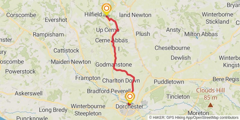 Blackmore Vale Path stage 3 Map