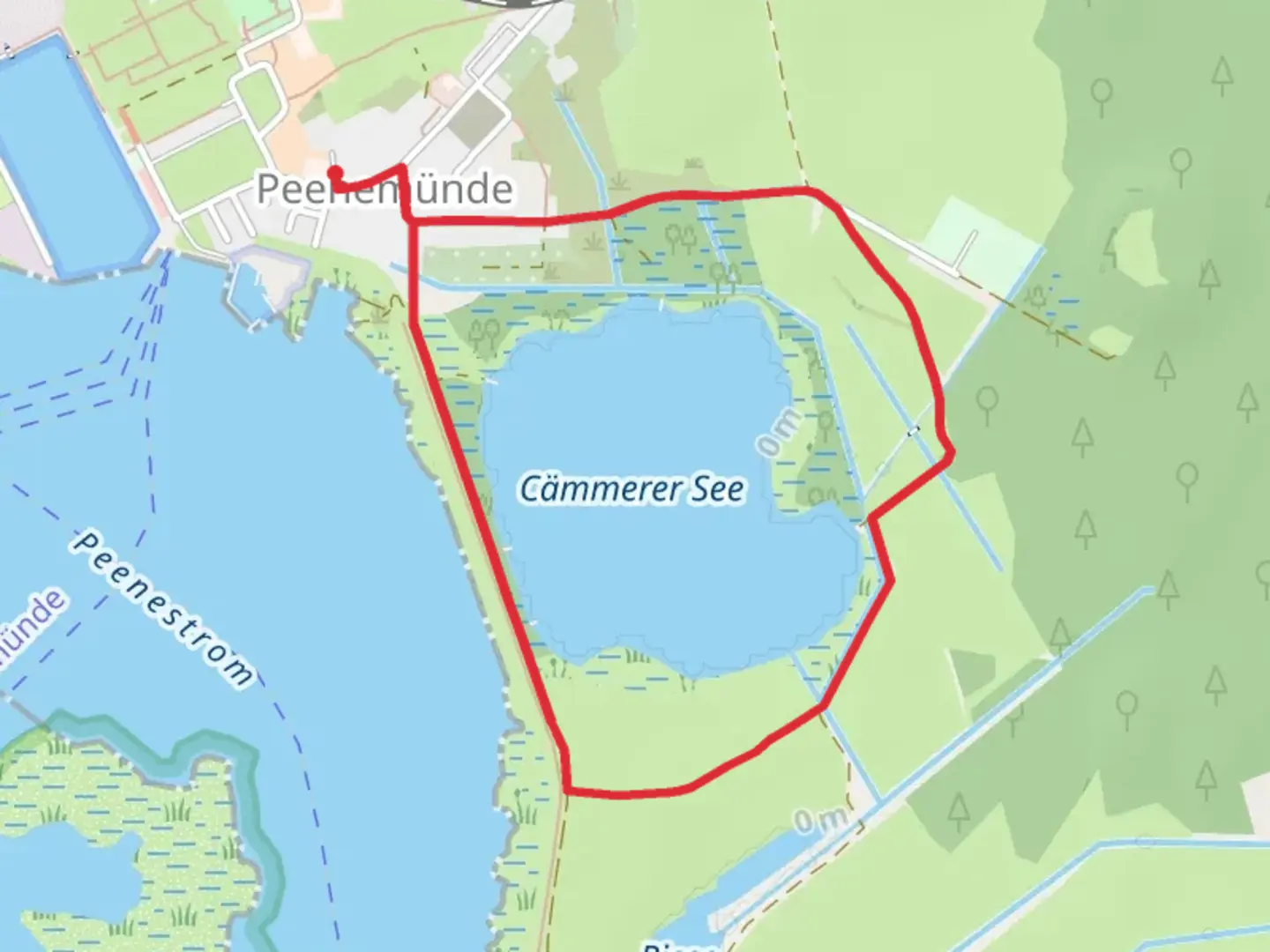 An image depicting the trail Cämmerer See Loop and its surrounding area.