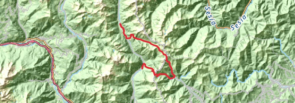 Via Alpina - Blue Trail stage 8 Map