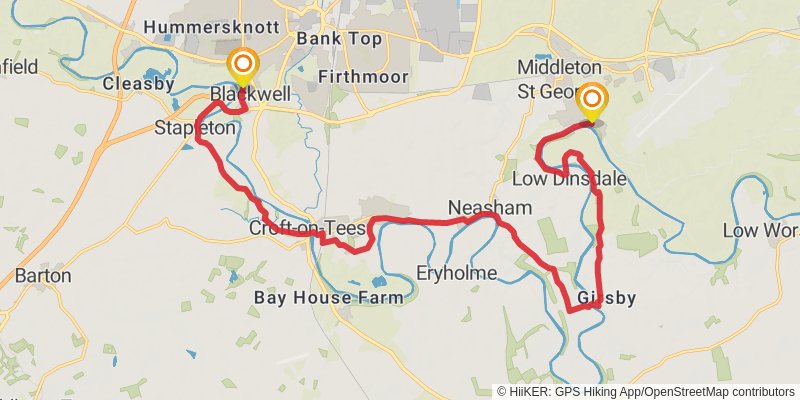 Teesdale Way stage 5 Map