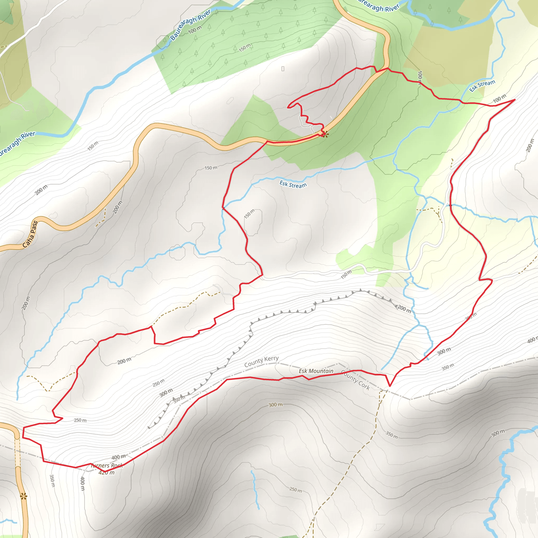 Cailleach Béara Loop mobile static map