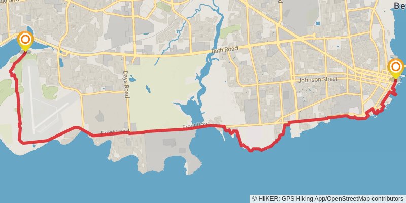 Waterfront Trail stage 11 Map
