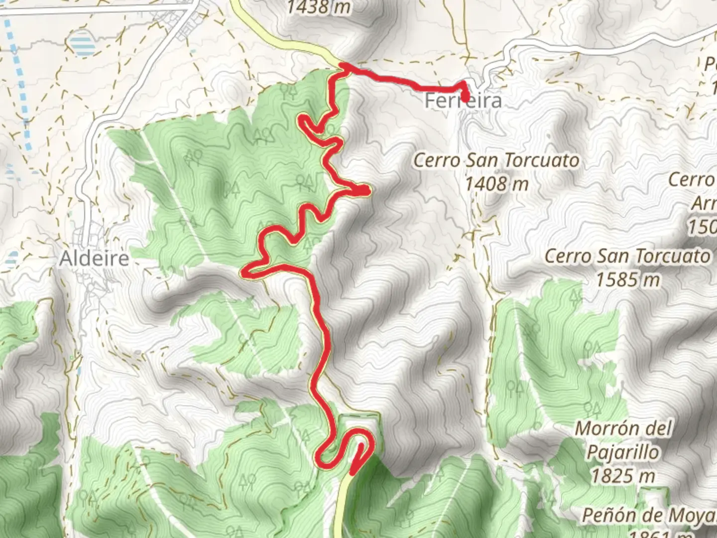 An image depicting the trail Ferreira - Mirador del Marquesado and its surrounding area.