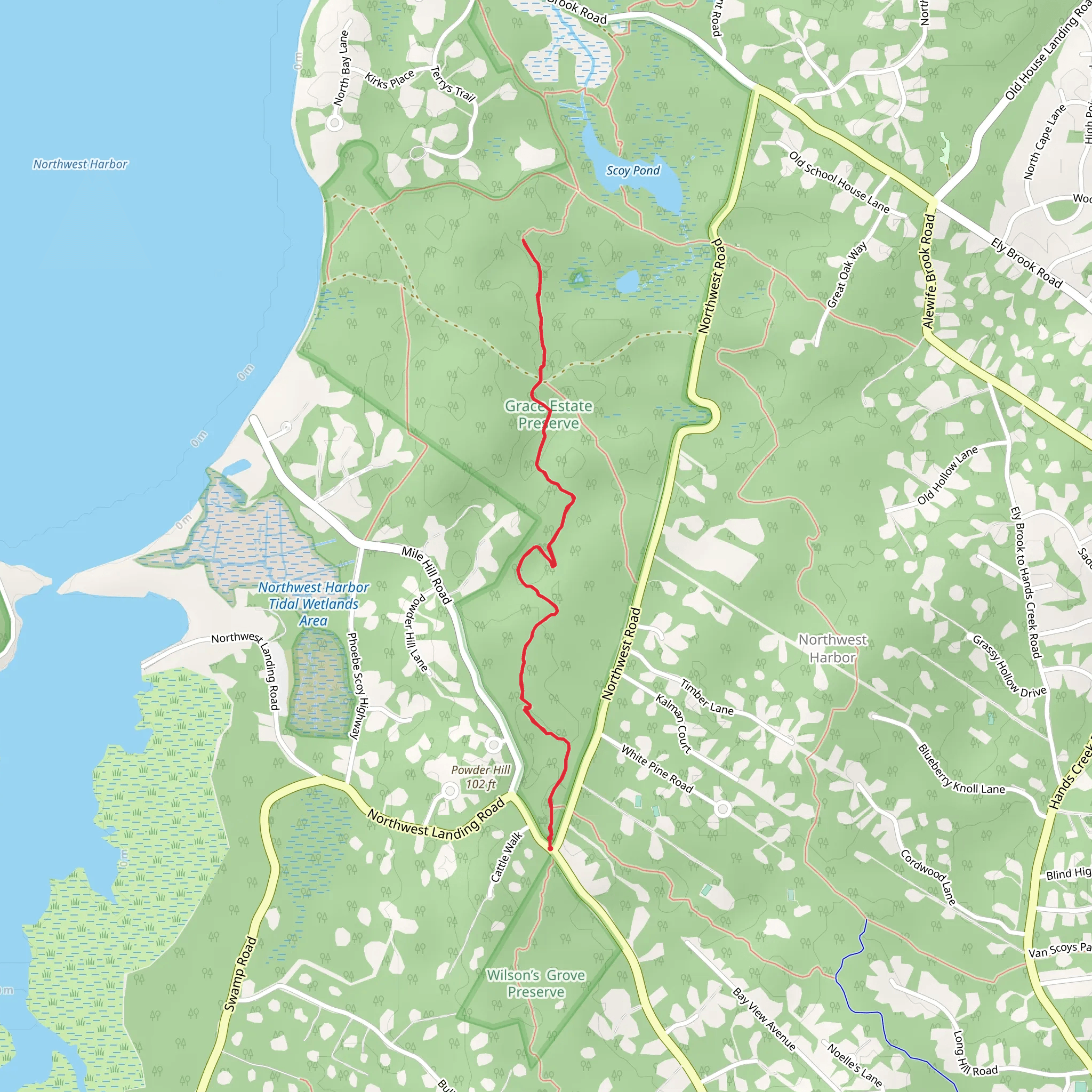 Northwest Path mobile static map