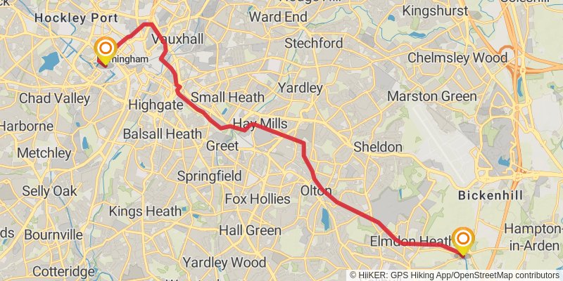 Grand Union Canal Walk stage 11 Map