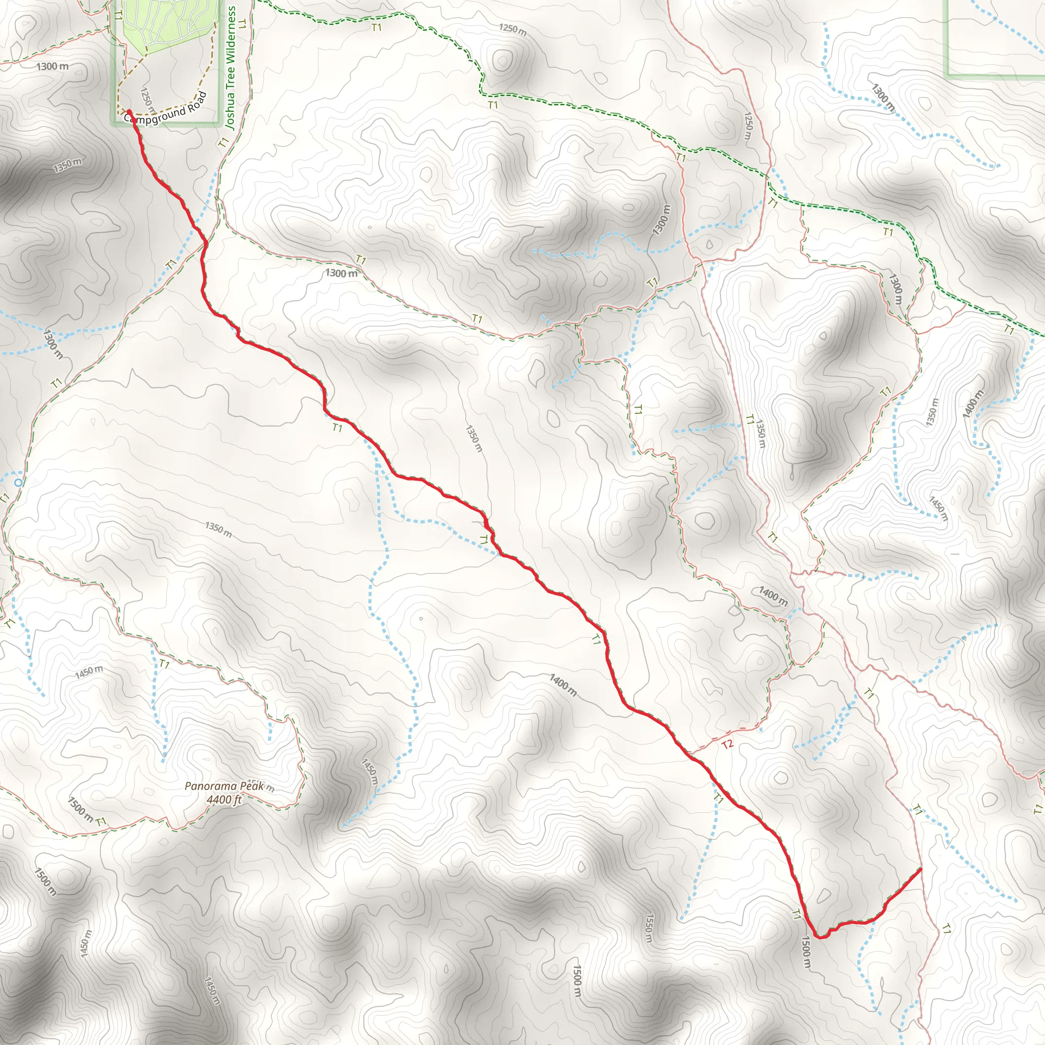 Burnt Hill Trail mobile static map