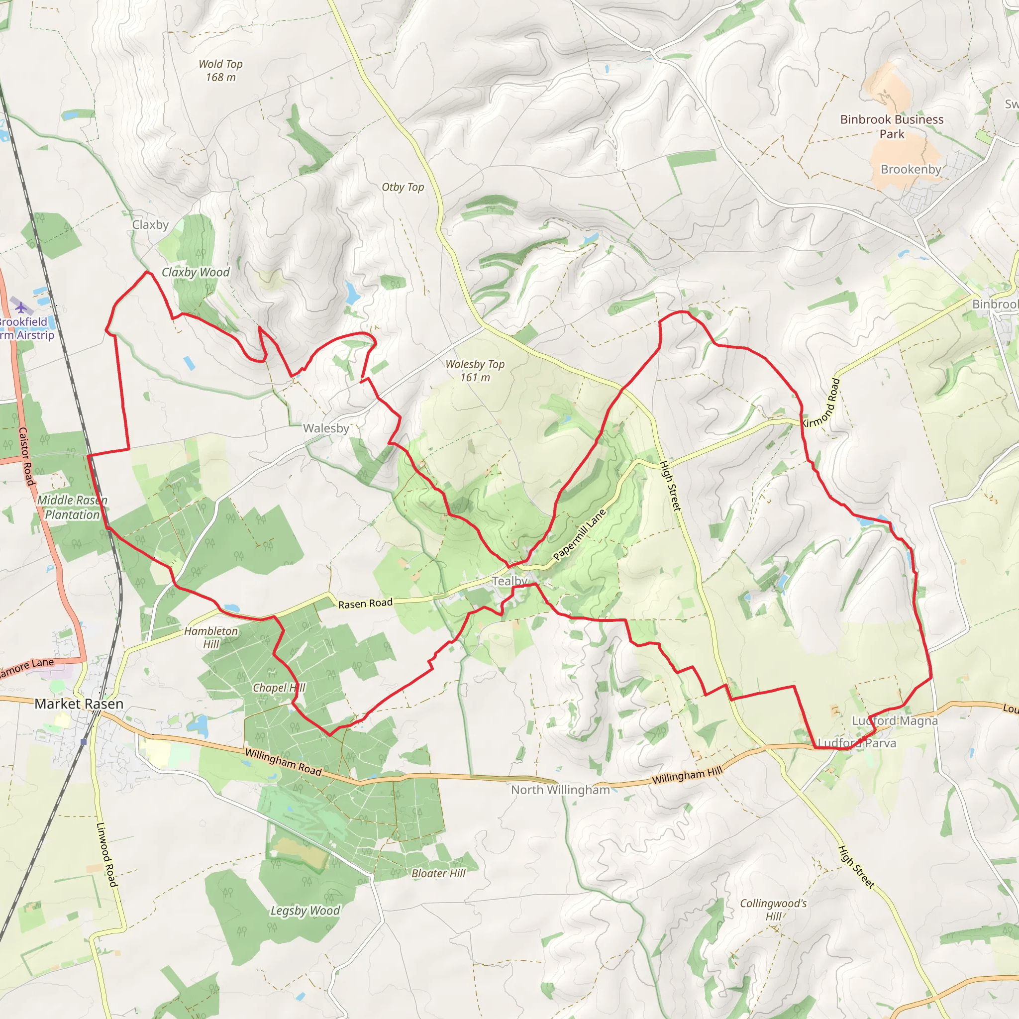 Dave Milne Way mobile static map