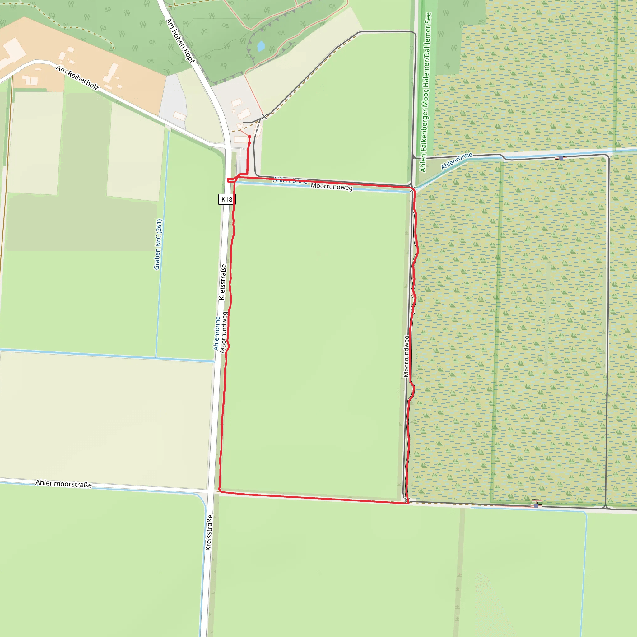 Moorrundweg Loop mobile static map