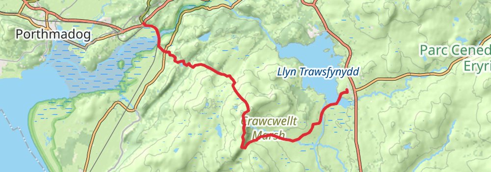 Snowdonia Way - Mountain Trail stage 4 Map