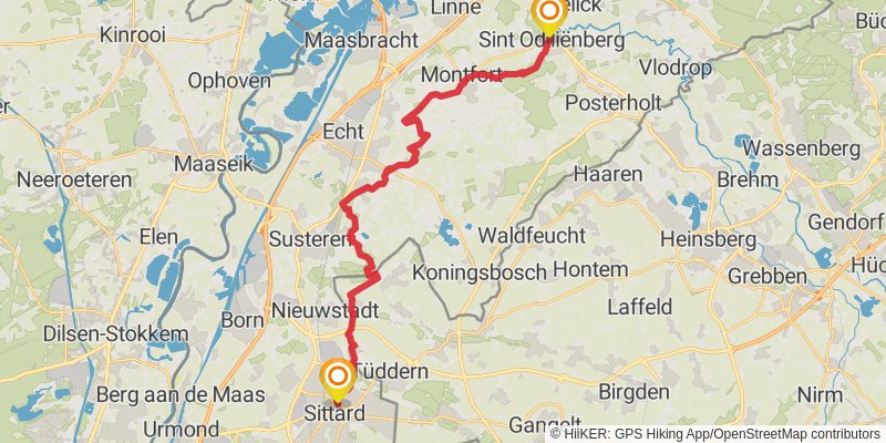 Pieterpad 2 stage 10 Map