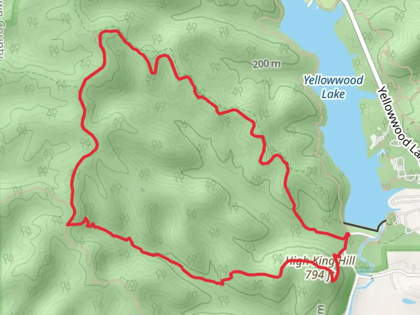 An image depicting the trail Scarce O Fat Loop Trail and its surrounding area.