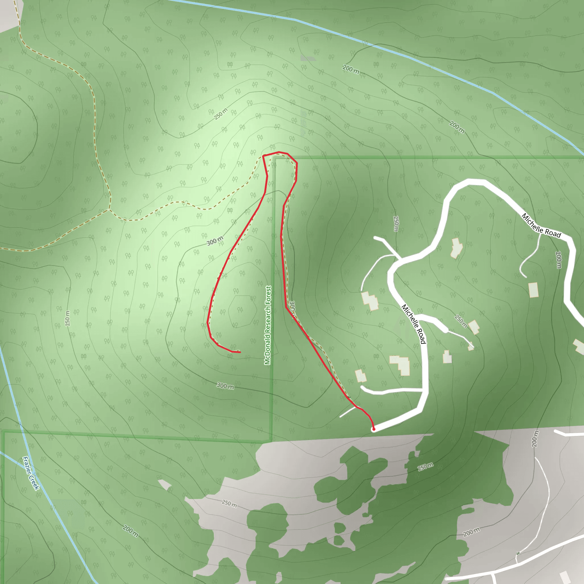 Michelle Road mobile static map
