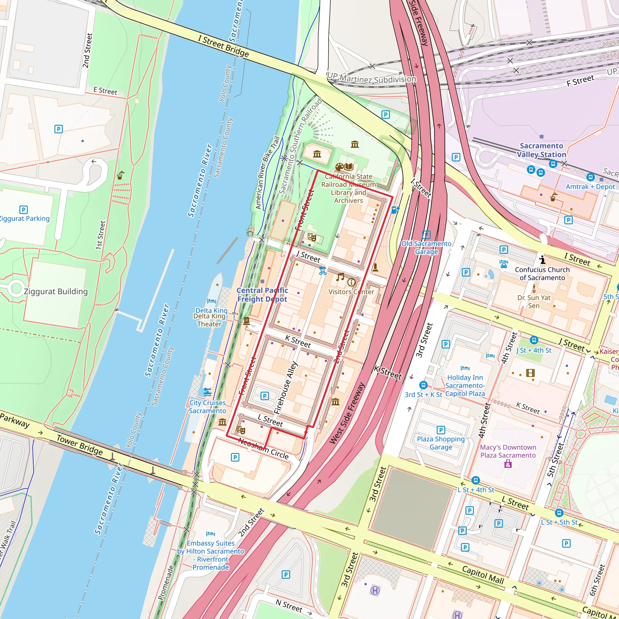 Sacramento River Loop mobile static map